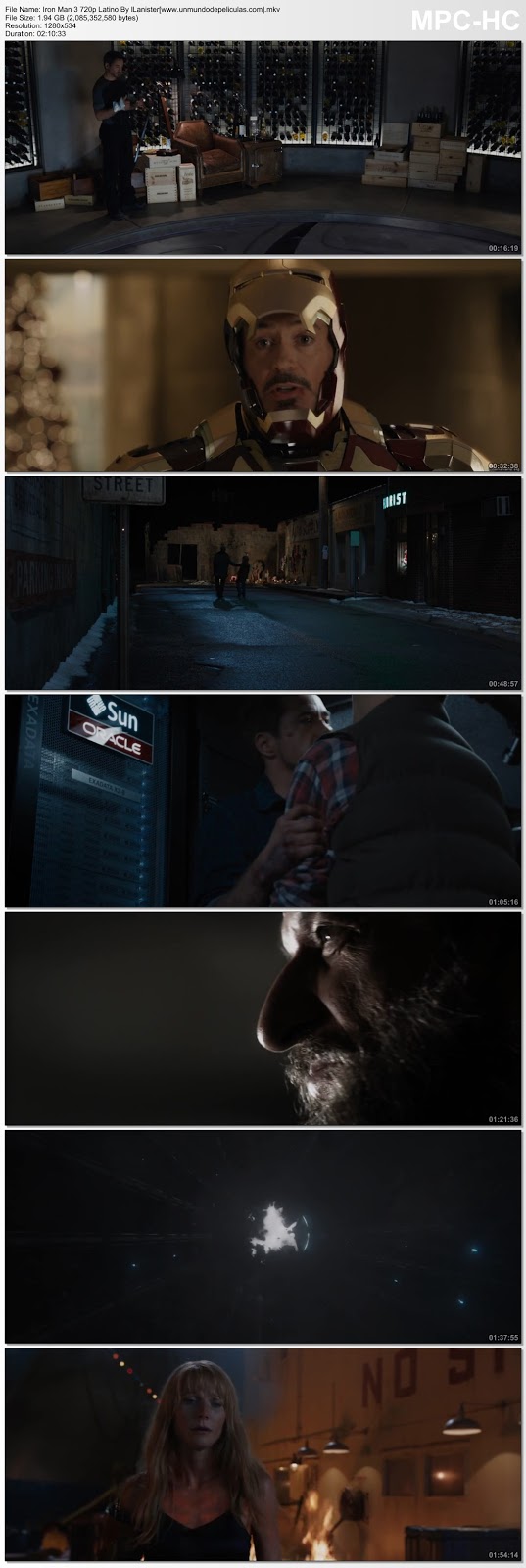 Capturas de la película.