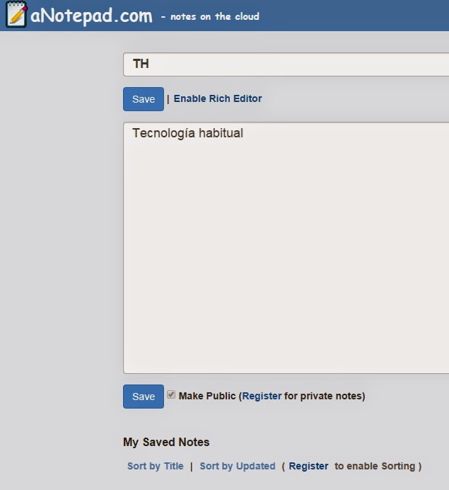 Tecnología habitual Tomar notas online de forma simple