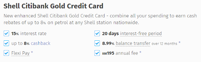 Shell Citibank Gold Credit Card