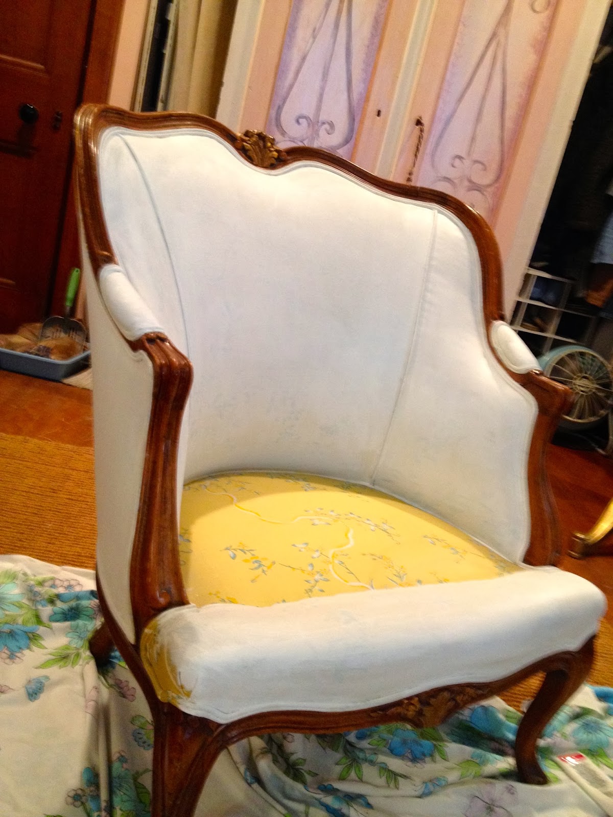 SheShe, The Home Magician Instant Makeover for a French Bergere Chair