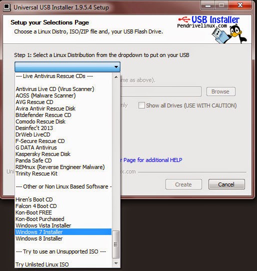 Pilih Windows 7 atau windows 8 Pilih Windows 7 atau windows 8
