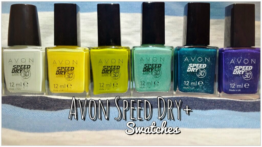 Beautifinous. Avon Speed Dry+ Nail Polish swatches