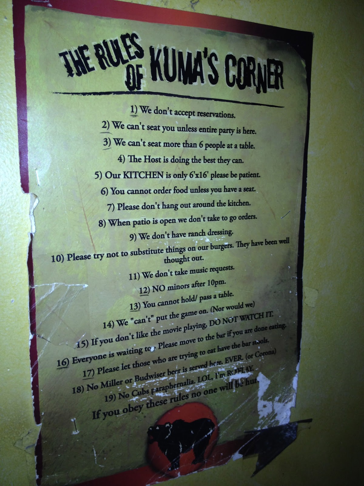 Eat with Grace Kuma's Corner