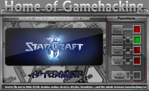 StarCraft II: Wings Of Liberty - PC Game Trainer Cheat