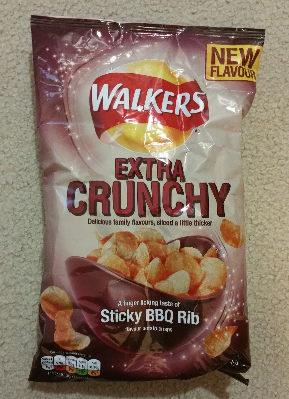 The Chip Report Walkers UK Extra Crunchy Sticky BBQ Rib