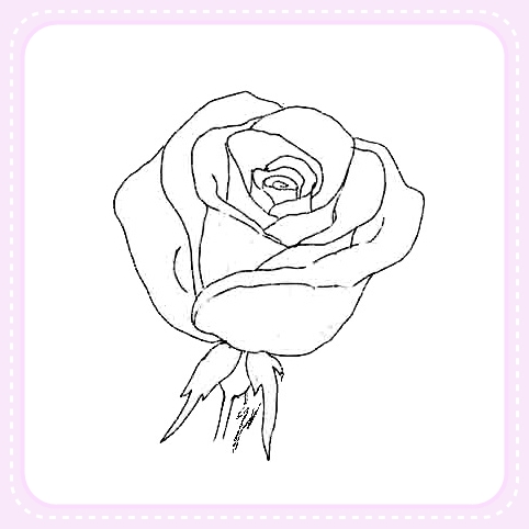 Como dibujar una rosa para manualidades ~ Solountip.com