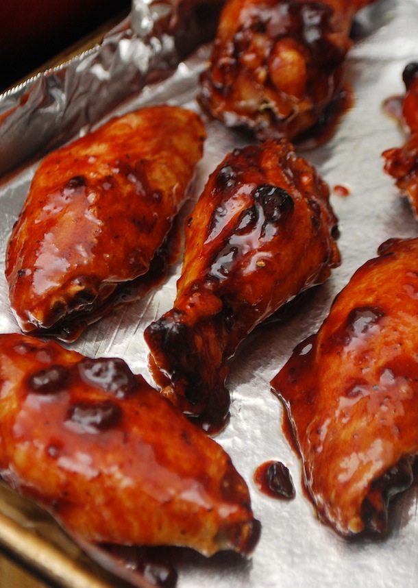 Baked Blueberry Chipotle Chicken Wings Always Order Dessert