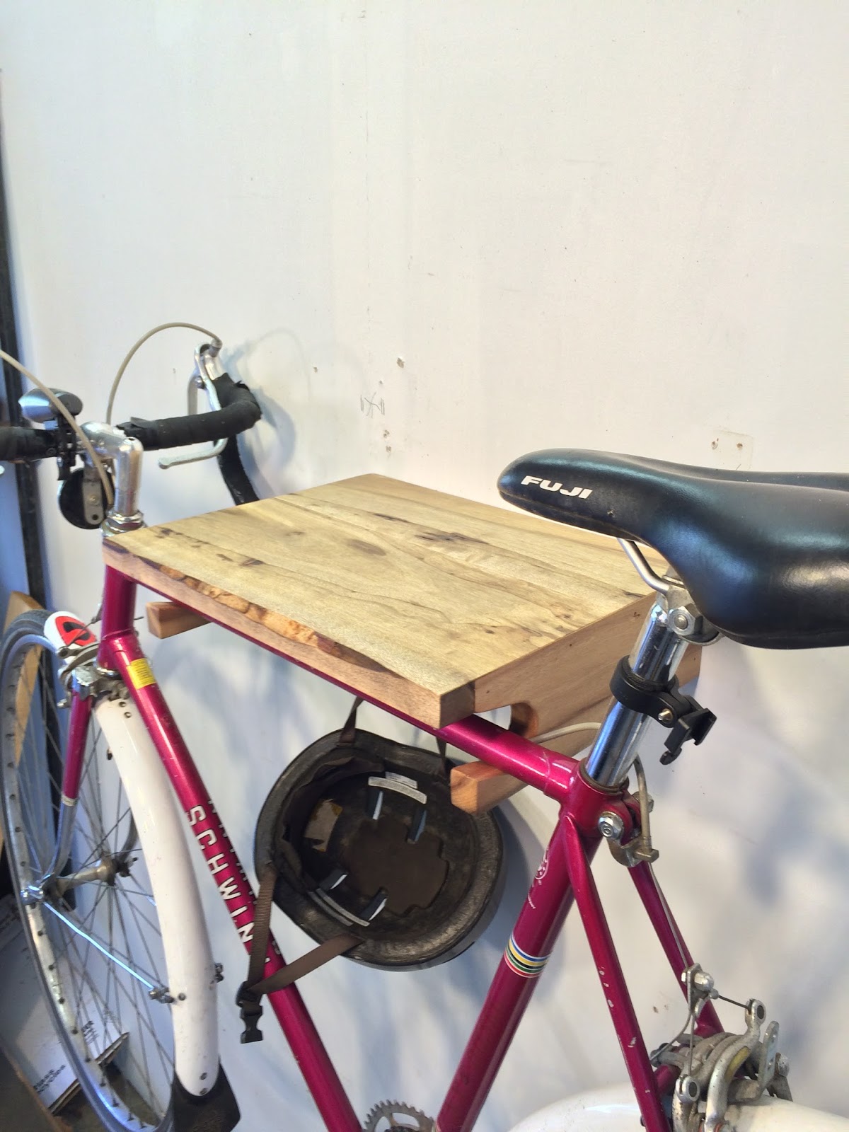 driftedge woodworking Bike racks in Oregon Myrtle, Myrtle with Purple