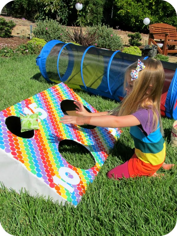 Homemade By Jill July 2017 The Bean Bag Toss Was Fun For Kids There No Formal Or Prizes It Just Out I Got Idea From Born In An