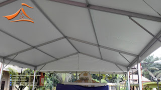 Another 3 blocks of 15 Meter Marquee Tent been installed at Jalan Kebun, Klang on 02/05/2015. This structure will be permanent therefore we have used wall plugs to support it. Another 3 blocks of 15 Meter Marquee Tent been installed at Jalan Kebun, Klang on 02/05/2015. This structure will be permanent therefore we have used wall plugs to support it.