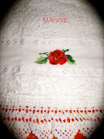Toalla flores bide Toalla flores bide