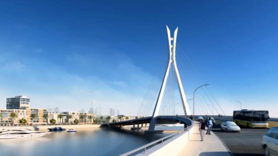 Nigerian Infrastructure Development LekkiIkoyi Cable Stayed Link Bridge