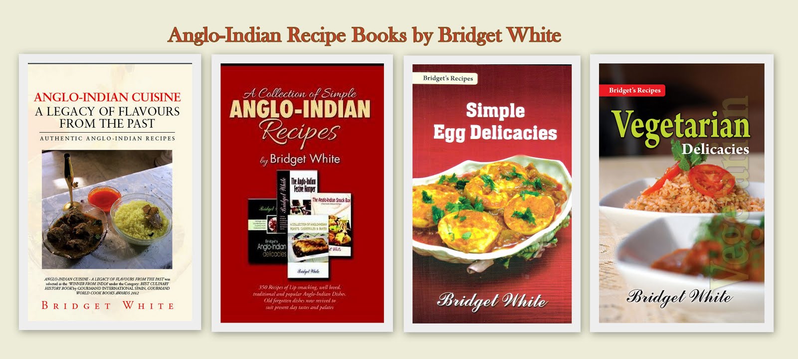 Bridget White Anglo-Indian Recipe Books