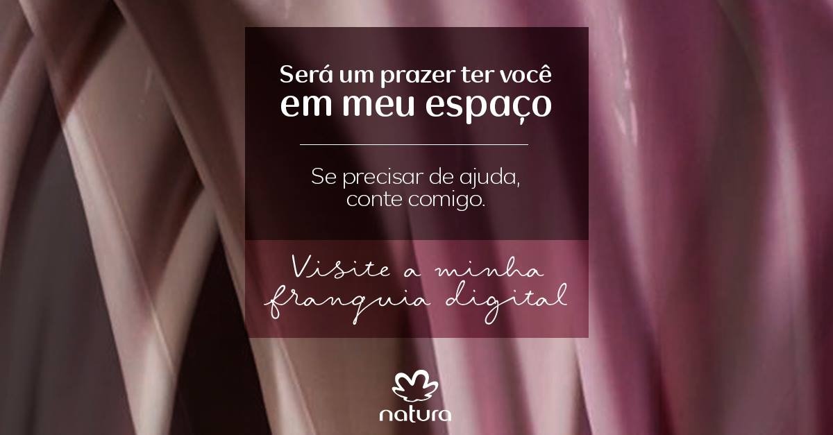 Gosta da Natura? Sou uma consultora on line