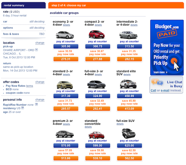 Budget international rental car coupons