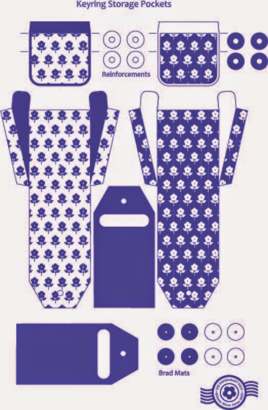 The Papercraft Post Keyring Storage Pockets