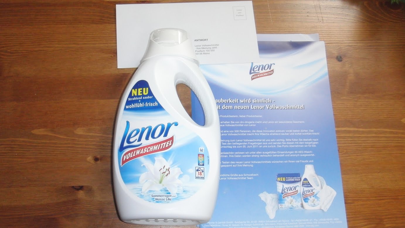 Urzelieses Testecke Urzeliese Testet Lenor Vollwaschmittel
