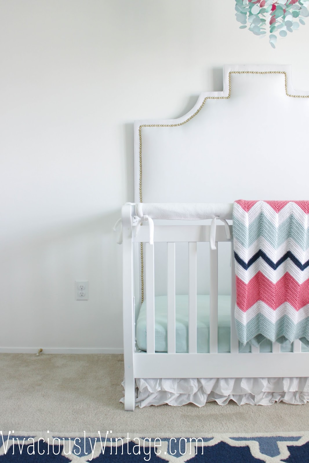 Ansley Designs Diy Upholstered Crib Headboard With Nailhead Trim