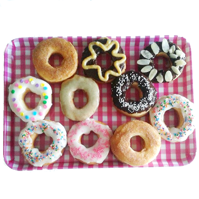 Recipe Raised doughnuts with assorted glazes Sweet Tidings