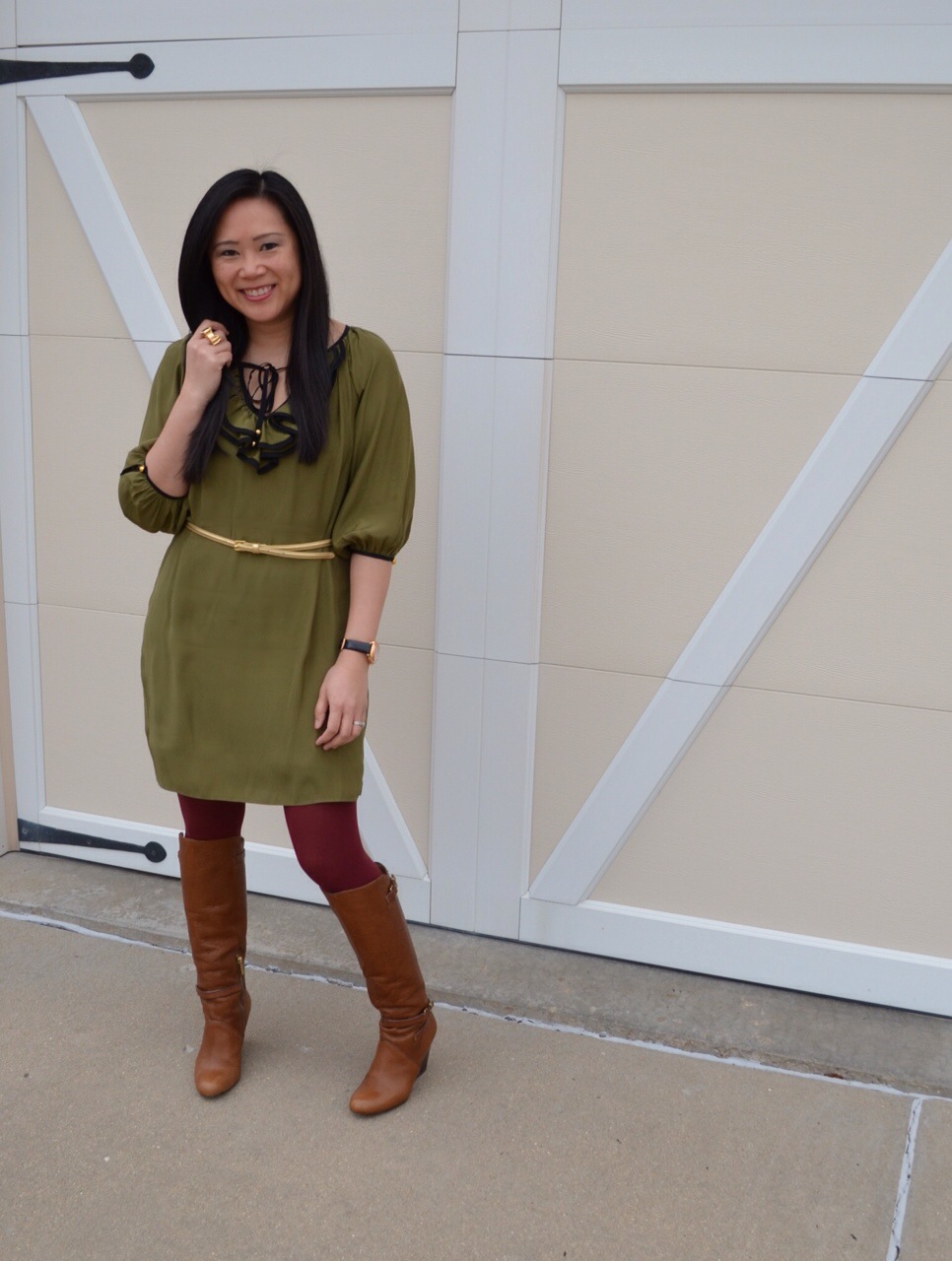 More Pieces of Me St. Louis Fashion Blog Pinspiration of the week GreenBurgundyCognac