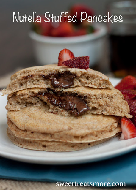 Nutella Stuffed Pancakes