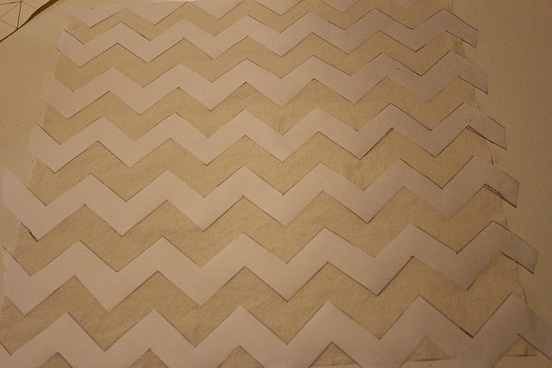 Piles of Projects How to Make Your Own Chevron Stencil {Freezer Paper