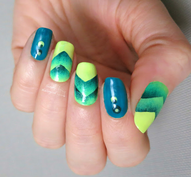 simply nailogical alligator green