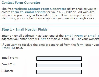 Contact Form Generator Contact Form Generator