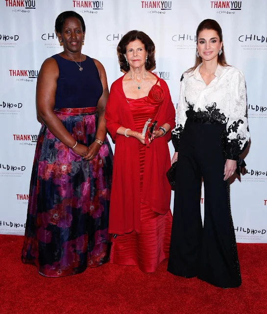 Queen Silvia and Queen Rania attend World Childhood Foundation USA ThankYou Gala 2015