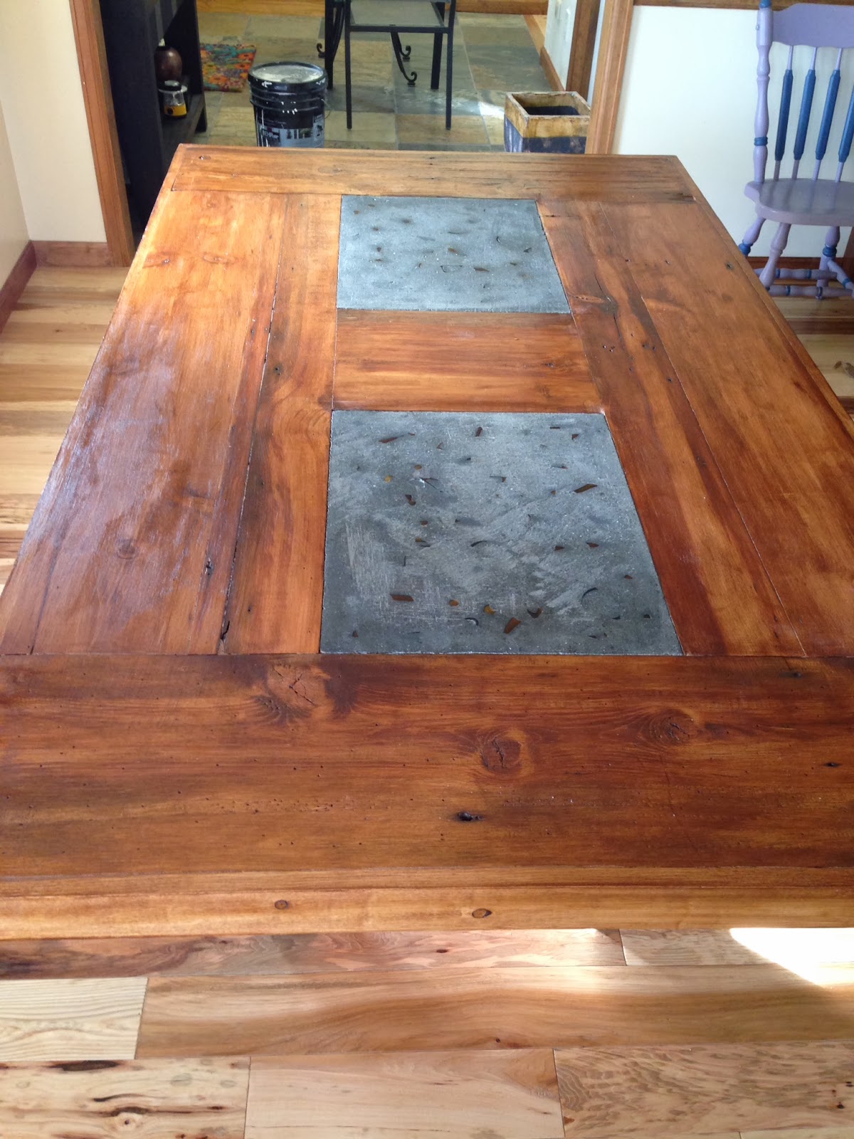 Building Blogger Concrete Inlay Table