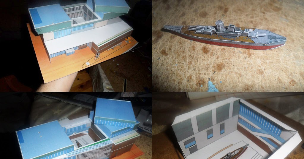 Ninjatoes' papercraft weblog Papercraft Kure Maritime Yamato Museum!