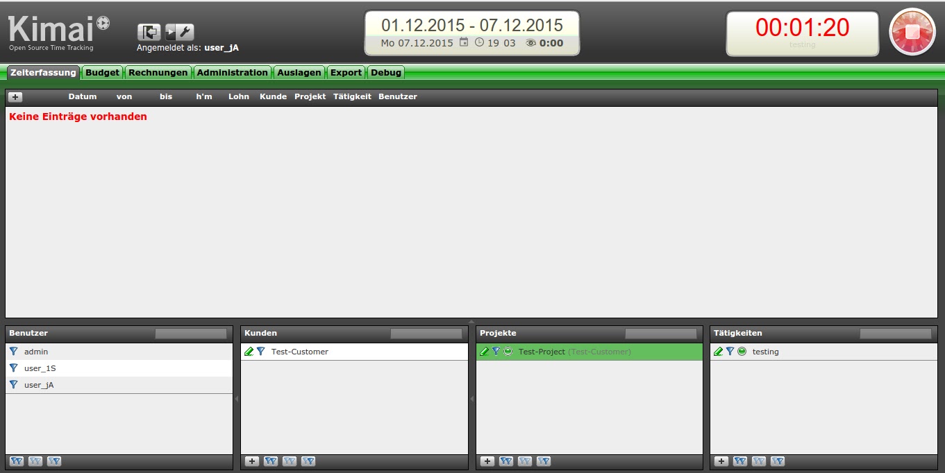 kimai the best free employee tracking software linux