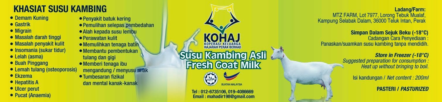 Susu Kambing Asli Sejuk Beku