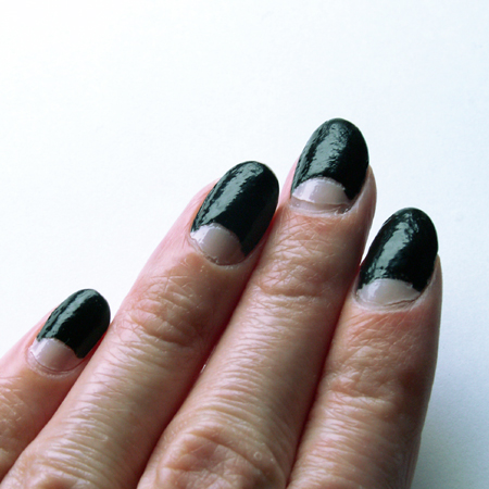 Nails horn shocking pink cresent ali thursday june posted alison lisa horn: Shocking Pink & White Make-up Look And Cresent Nails