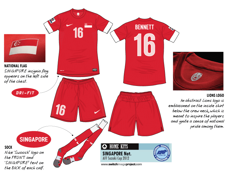 Football teams shirt and kits fan Singapore 2012/14 team kits