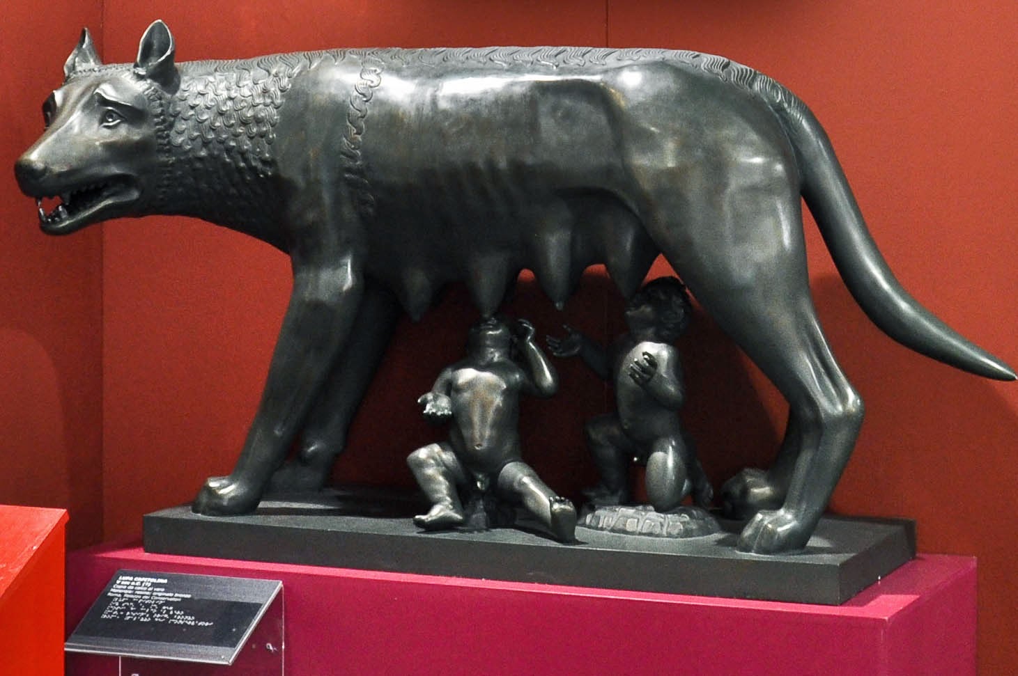 A statue from the Tactile State Museum Omero in Ancona at Move! travel exhibition in Vicenza