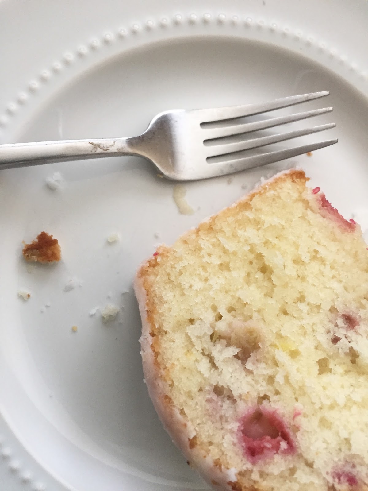 Lemon Buttermilk Rhubarb Bundt Cake