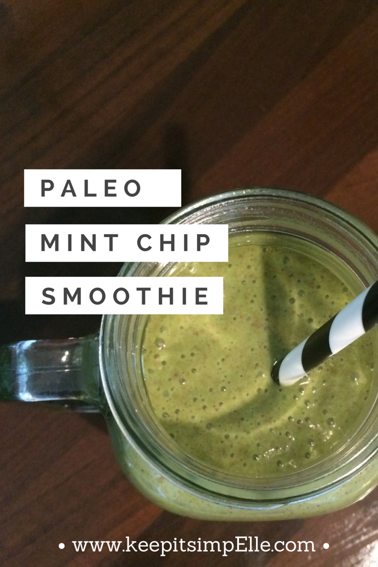 Paleo Mint Chocolate Chip Smoothie Recipe