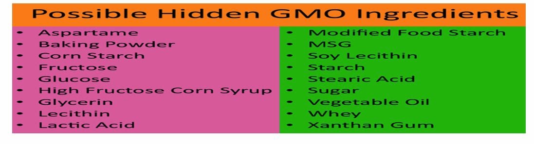 Hidden GMO Ingredients