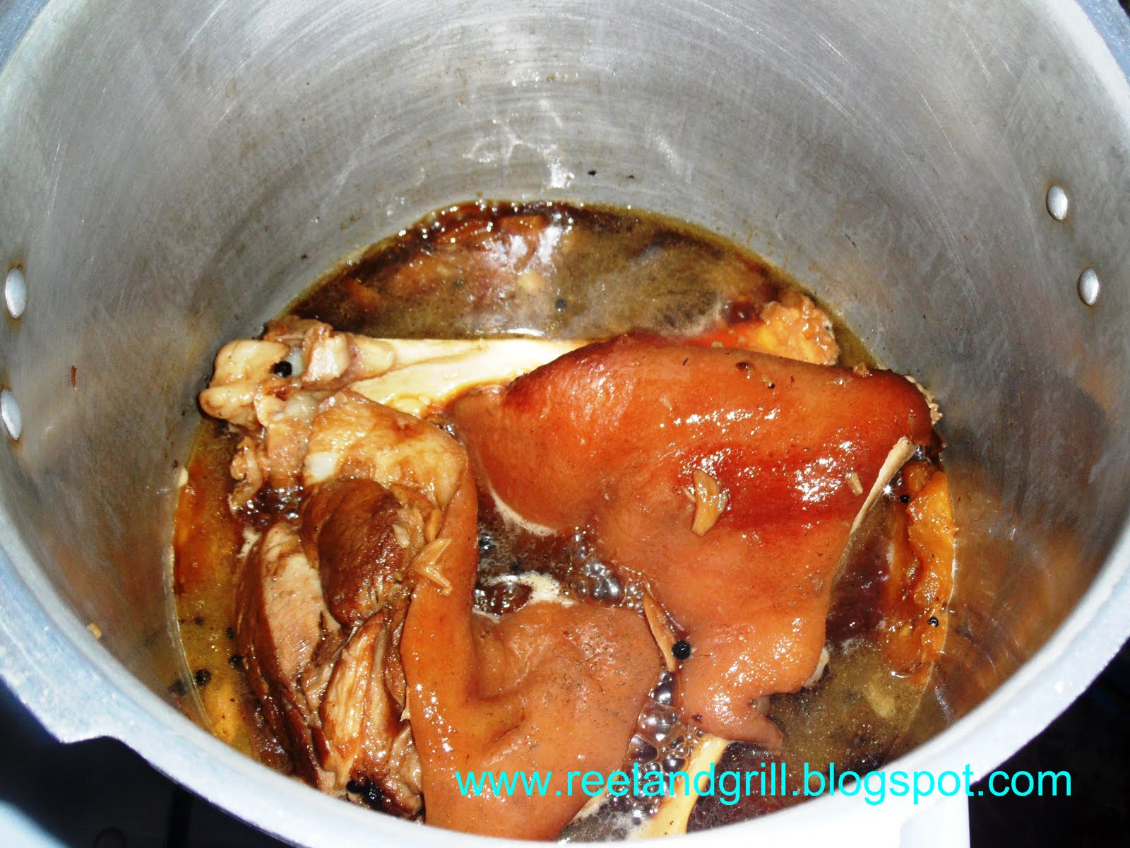 Reel and Grill Pata Hamonado (Pork Knuckle Cooked in Pineapple Juice