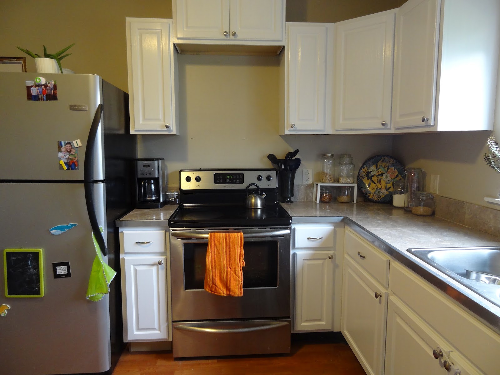 DIY // How To Paint Kitchen White Update Revamp Homegoods