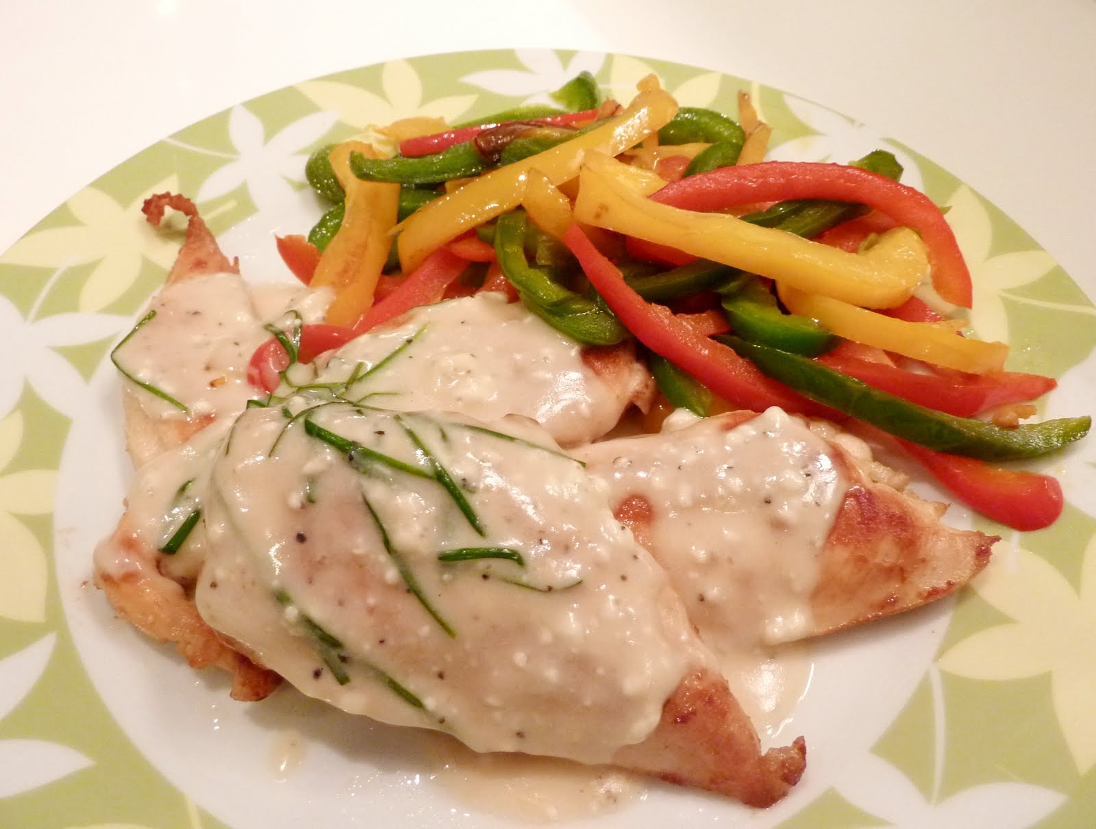 My Personal Food Journal Chicken with Black Pepper Cheese Sauce