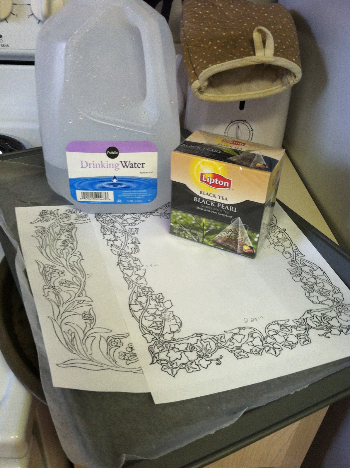 Witchy Crafty How To Tea and Coffee Stain Paper Aging Paper