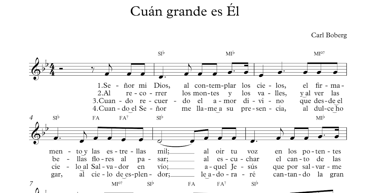 Cuán grande es Él Yo canto como David