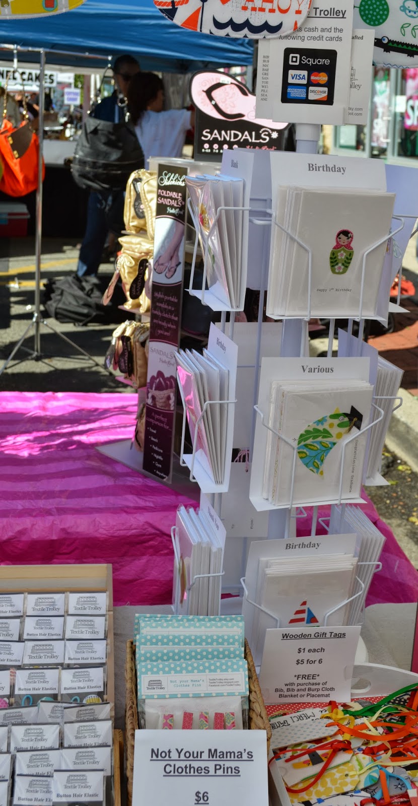 TEXTILE TROLLEY Photo's from the Craft Fair