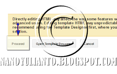 Edit HTML >> Proceed