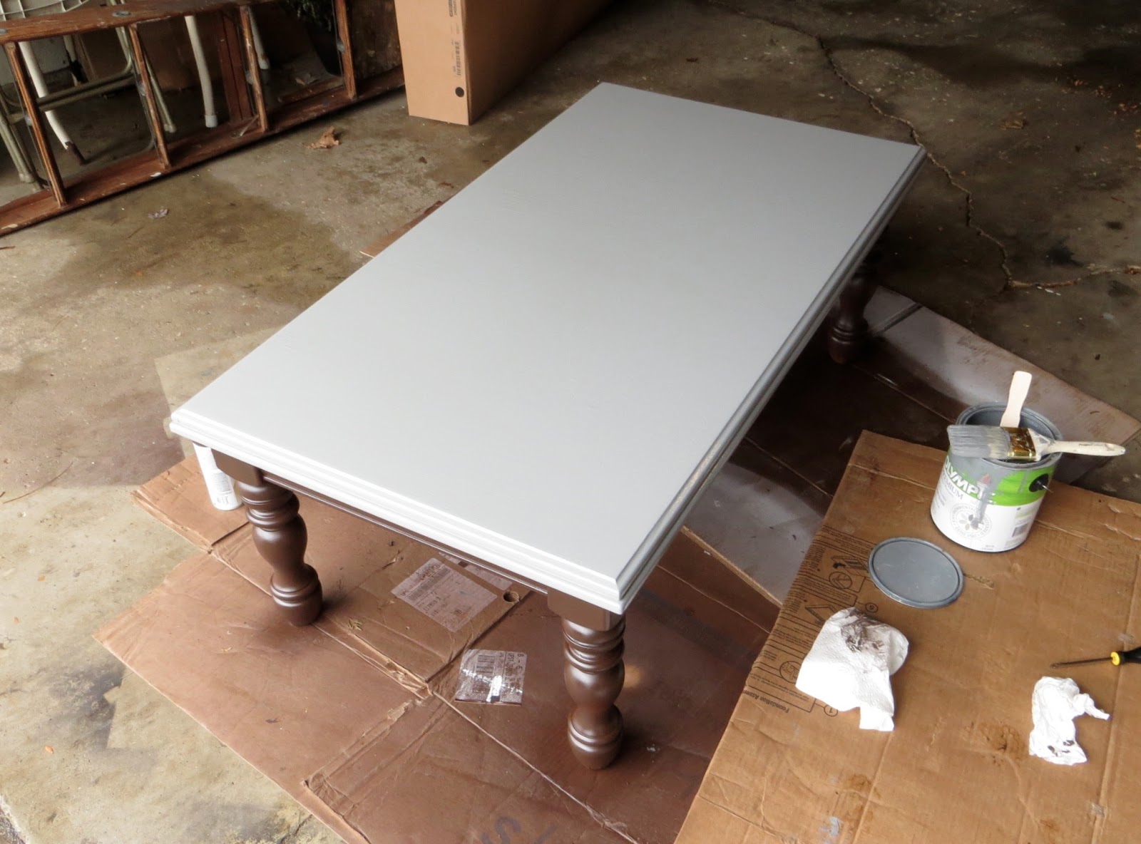 Little Nostalgia DIY TwoTone Coffee Table