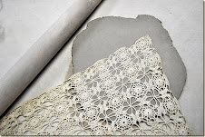 Lace pressed onto clay