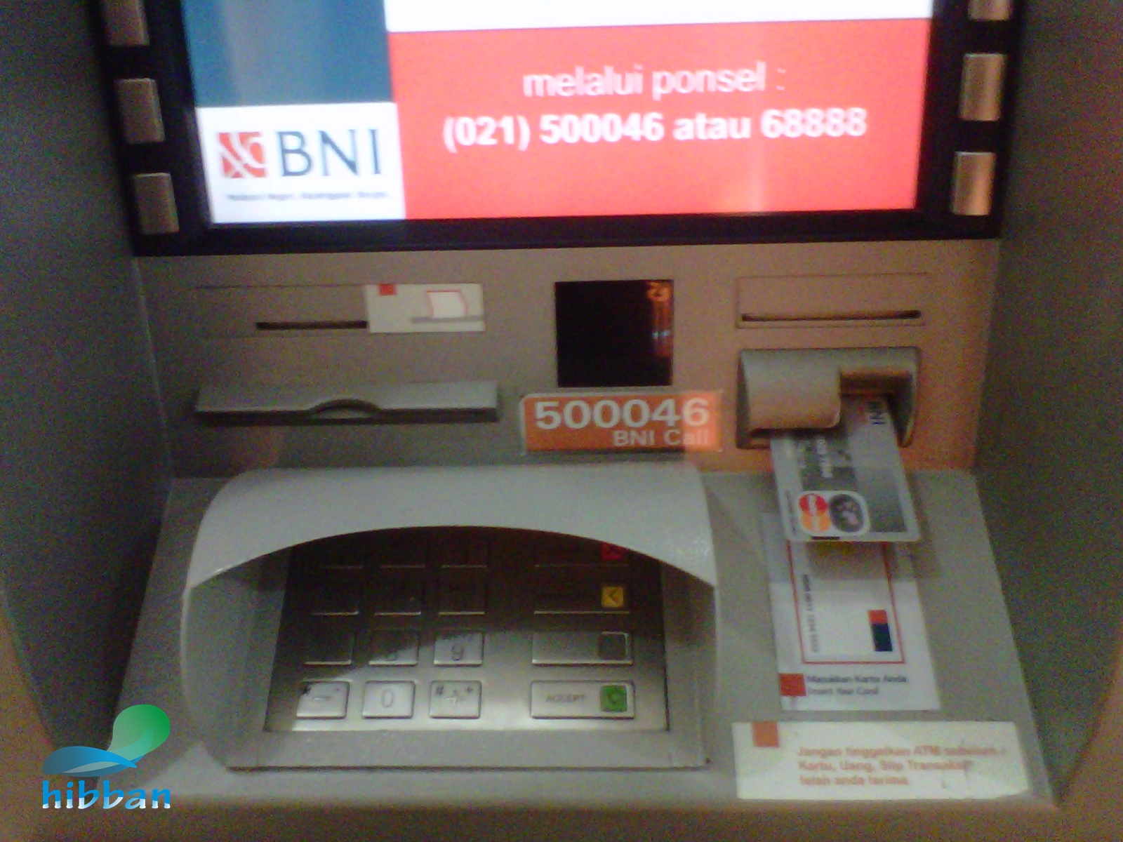 ATM BNI, Cara menggunakan ATM BNI, Langkah-langkah ambil uang di ATM