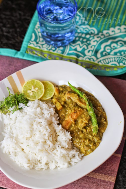 Green Gram and Potato Curry